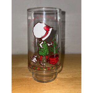 Holly Hobbie Coca-Cola Christmas Glass Limited Edition American Greetings Corp